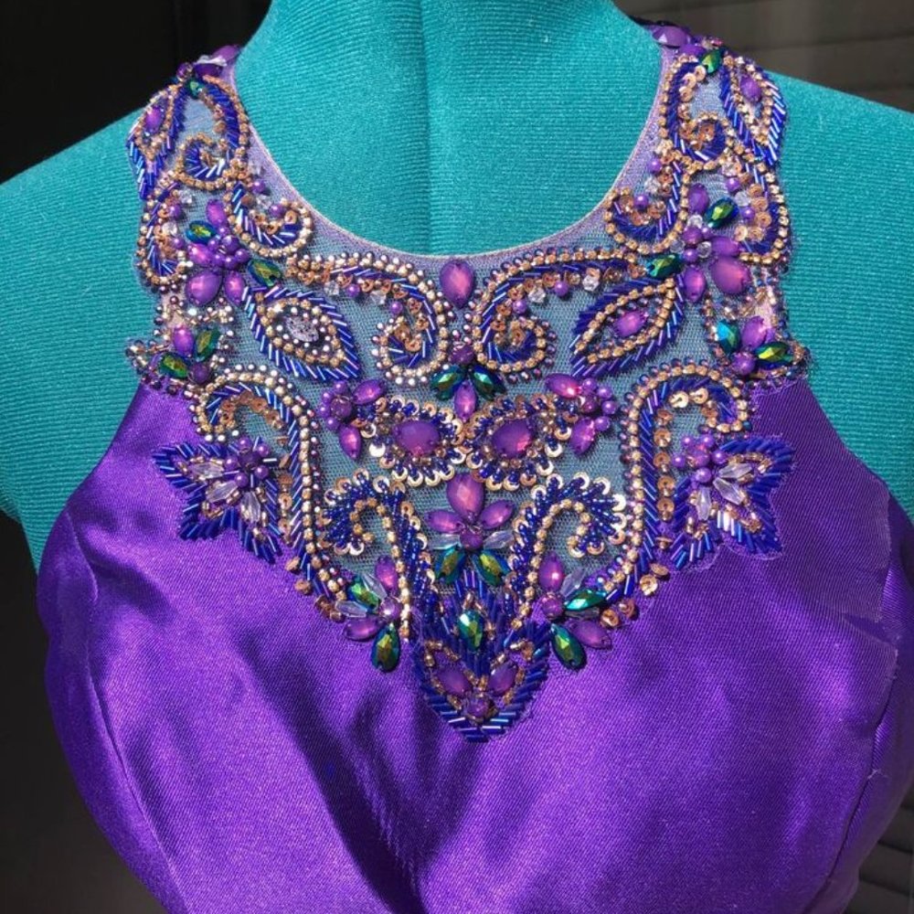 (Never Worn) NWT Ellie Wilde Fit and Flare Purple Prom Dress